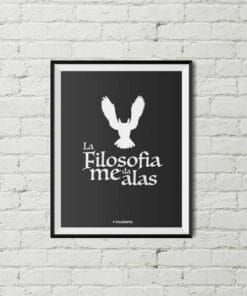 Lámina "La filosofia me da alas"