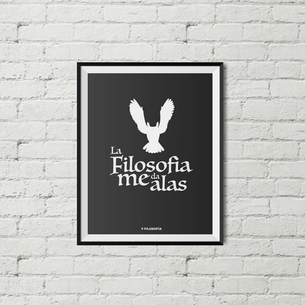 Lámina "La filosofia me da alas"