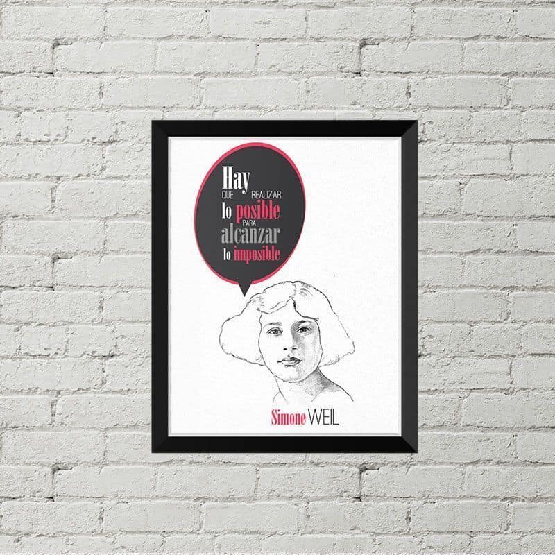Lámina Simone Weil
