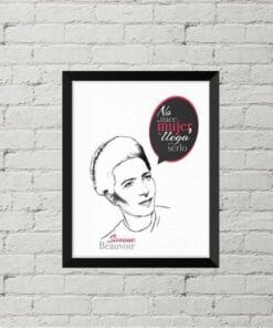 Lámina Simone de Beauvoir