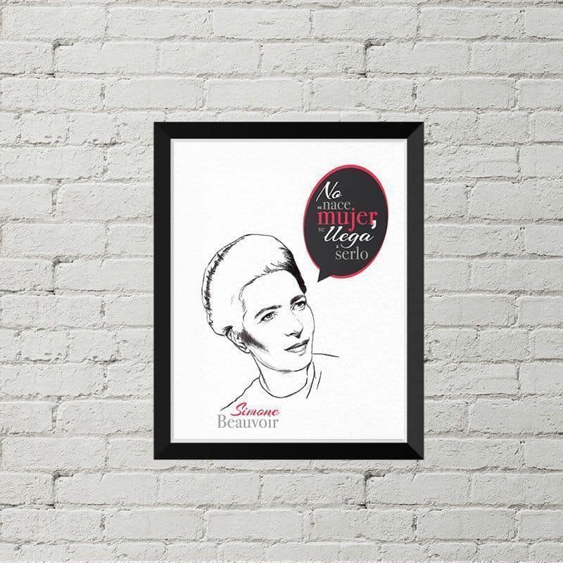Lámina Simone de Beauvoir