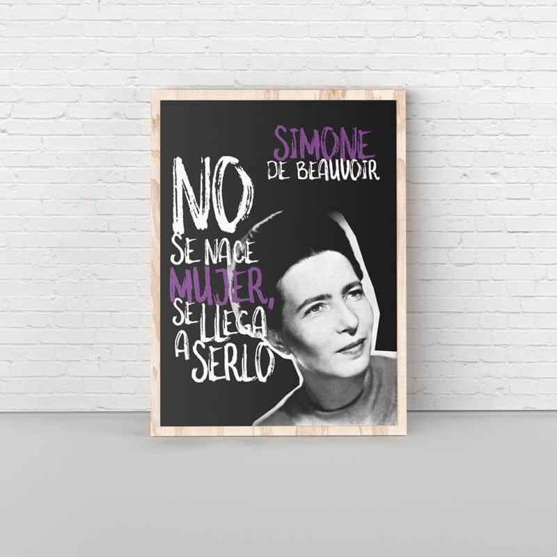 Lámina Simone de Beauvoir