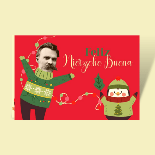 Postal Navidad Nietzsche Buena